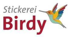 Stickerei Birdy